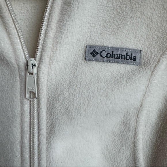 Columbia Benton Springs Woman’s Ivory Fleece Vest Size Small - Picture 4 of 12